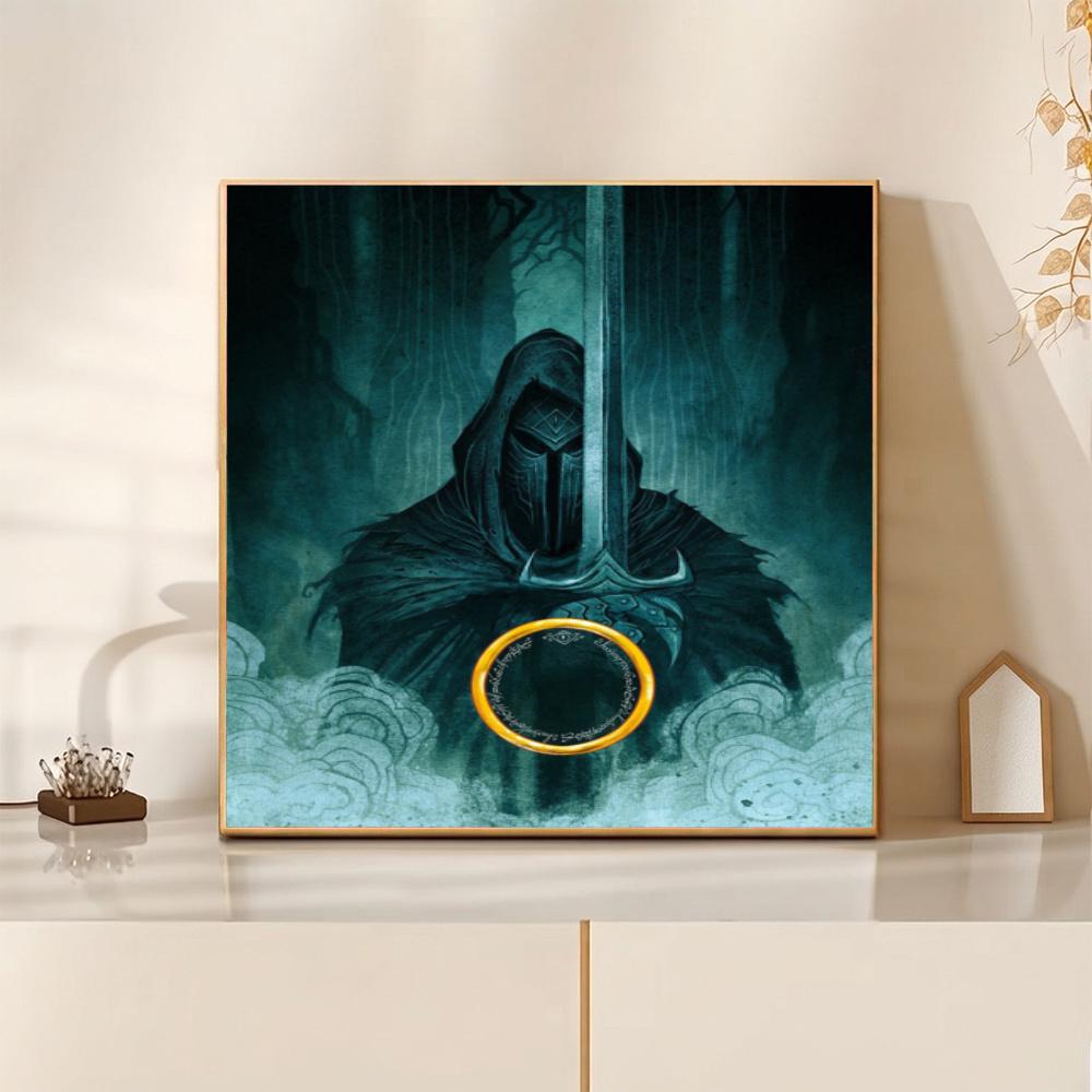 Mystical Owl Witch 5D Diy Diamond Paintings Mosaic Wall Round Diamond Art Painting Kits Embroidery Crystal Accessories Frameless