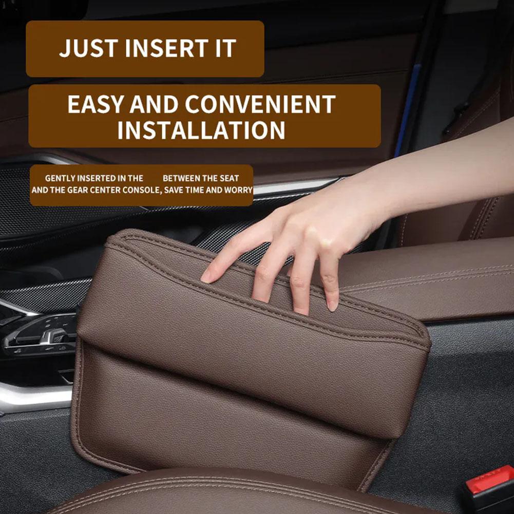 Car Seat Organizer Storage Box Non-slip Organizer With Water Cup Holder  Crevice Side Storage Pocket Car Accessories