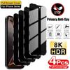 4 stuks Anti-Spy voor iPhone 17 16 15 14 Pro Max 16 15 14 Plus 13 12 11 16e 17Air XR XS Volledige Dekking Schermprotector