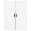 Vidaxl Display Cabinet, White, 69.5X34X180 Cm, Wood-Based Material