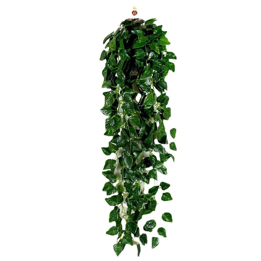 Artificial Pothos Vines: Wall Hanging Green Plants for Living Room Decor