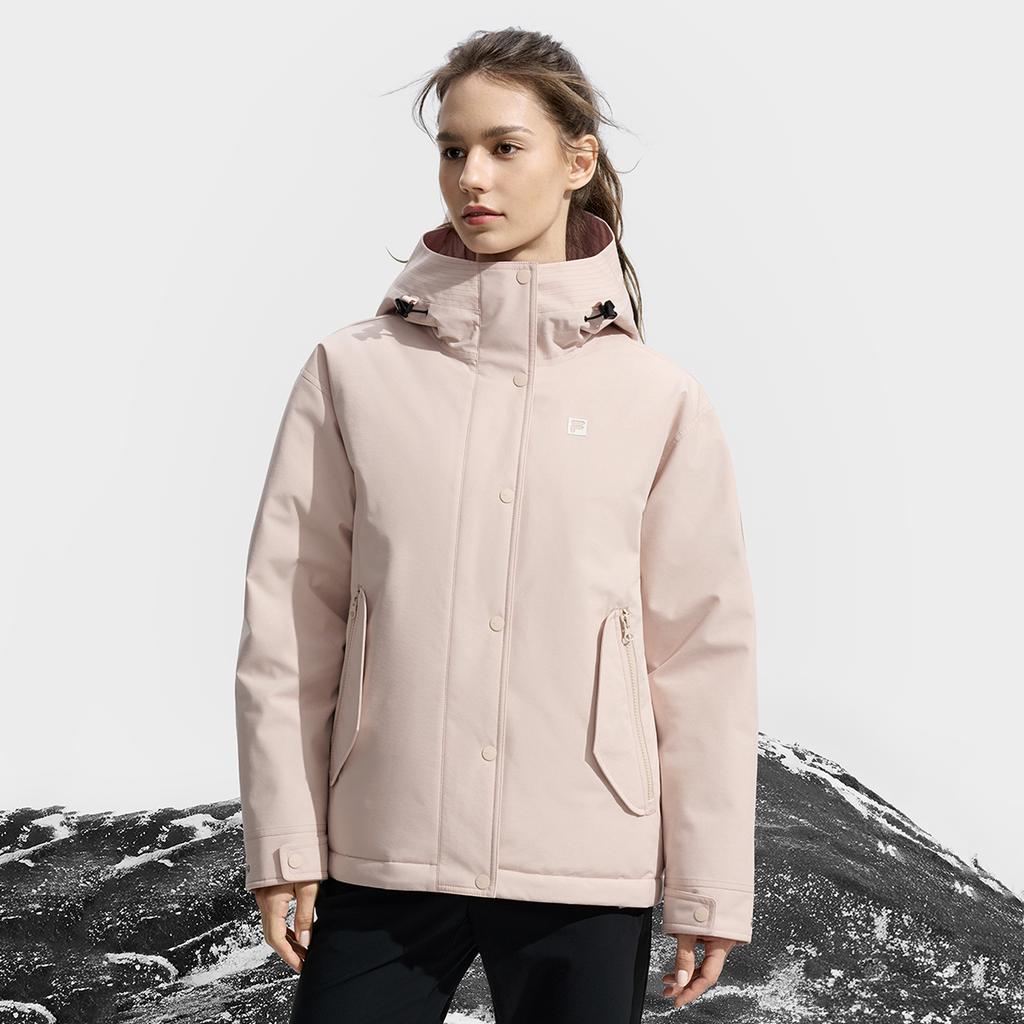Fila Fitness Minimalist Fashion Versatile Casual Loose Hooded Down Jacket Women Outerwear A51W541902FPK