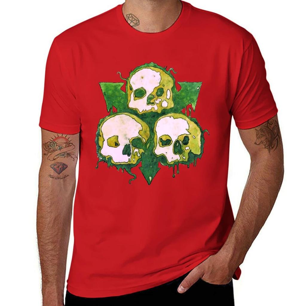 Death Guard Chaos Skulls T-Shirt Short Sleeve Tee for a Boy Essential T Shirt Summer Tops Mens Vintage T Shirts