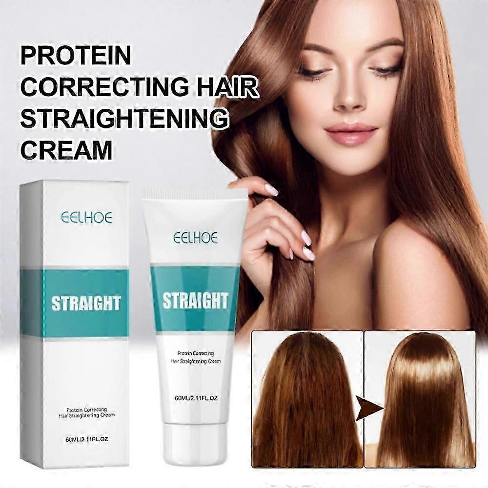 Keratina Para Alisado Permanente del Cabello Crema Alisadora de Cabello Crema Suavizante para Cabello Rizado Cuidado Mágico del Cabello 60ml