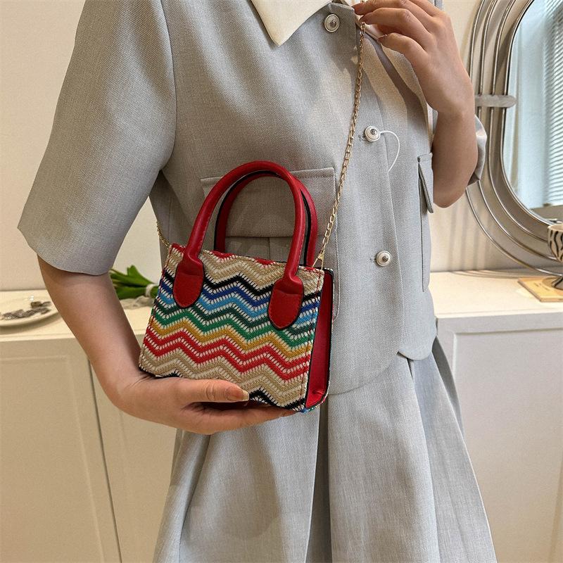 New retro shoulder women's bag handbag simple messenger bag literary small square bag