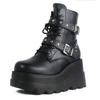 Fashion Women Boots 2025 New Ankle Boots Women Platform Wedges High Heels Short Boots New Fashion Designer Zip Cosplay Shoes for Women