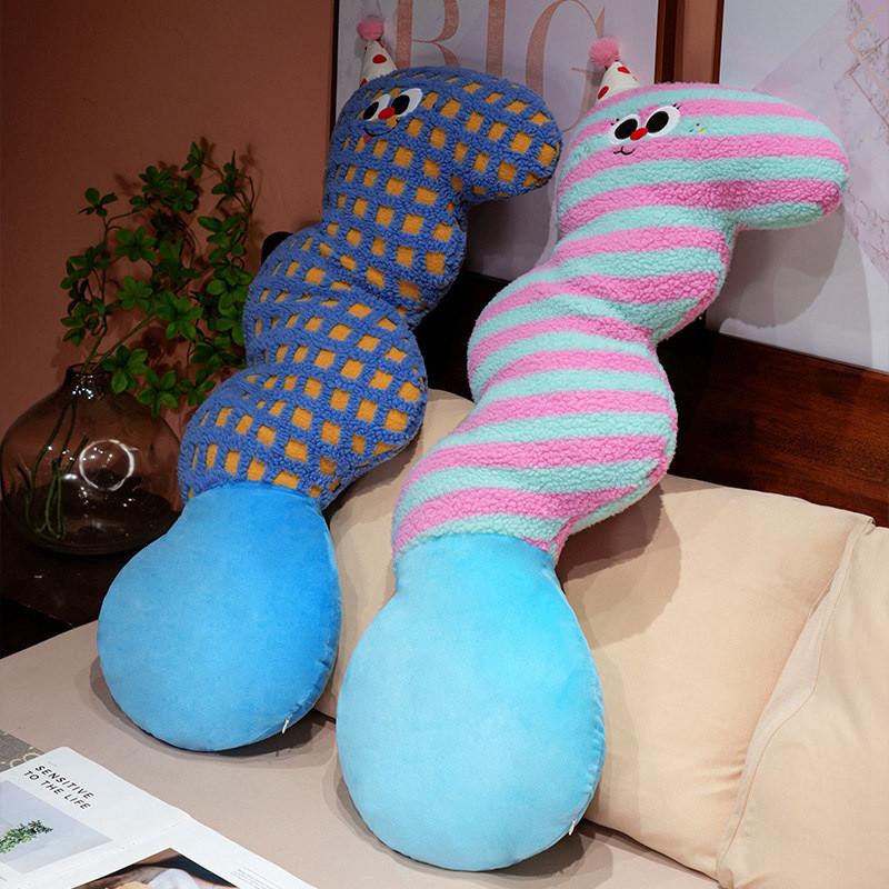 Cartoon Wave Pillow With Plush Cover For Girls Side Sleep Comfort