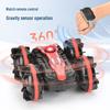 Double-Sided Amphibious Remote Control Stunt Car with Lights for Beach and Off-Road Fun