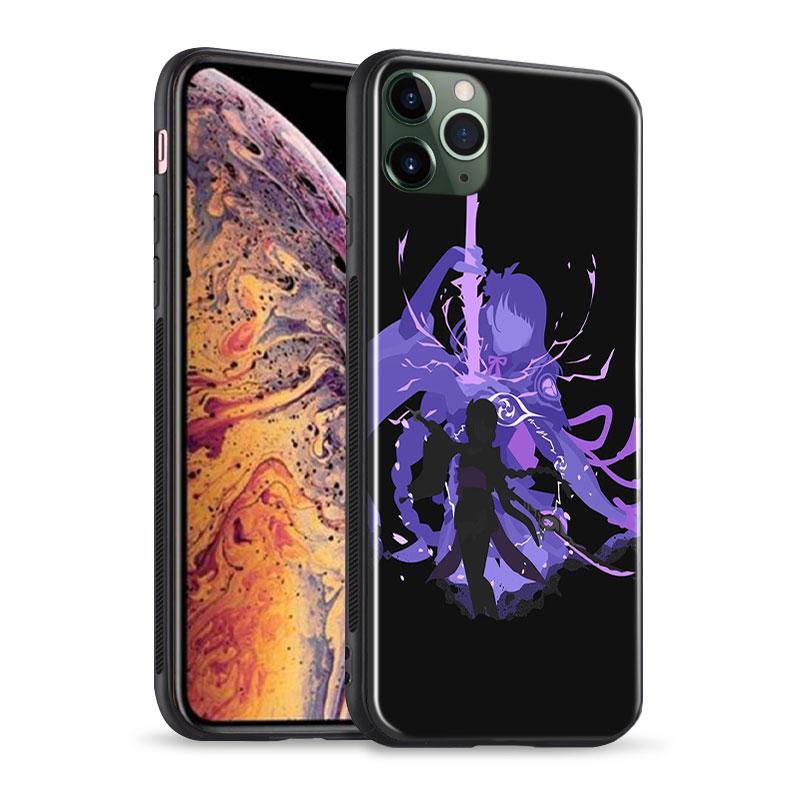 

Мягкий силиконовый чехол для телефона Genshin Impact Raiden Shogun Glass, чехол для iPhone SE 6s 7 8 Plus X XR XS 11 12 13 Mini Pro Max iPhone 13Pro MAX&Soft Silicone case