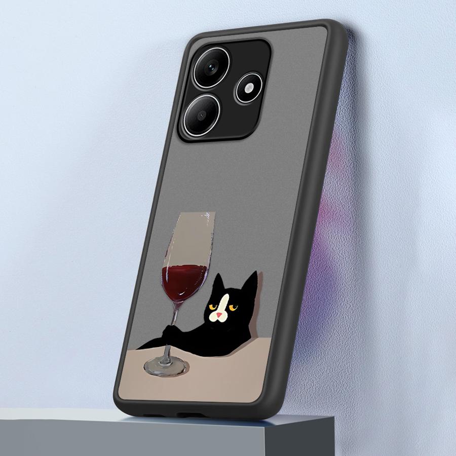 Case for Xiaomi Redmi Note 14 12 14C 13C 9S 13 Pro Plus A4 11 10 Funda Back Phone Cover Cute Cat