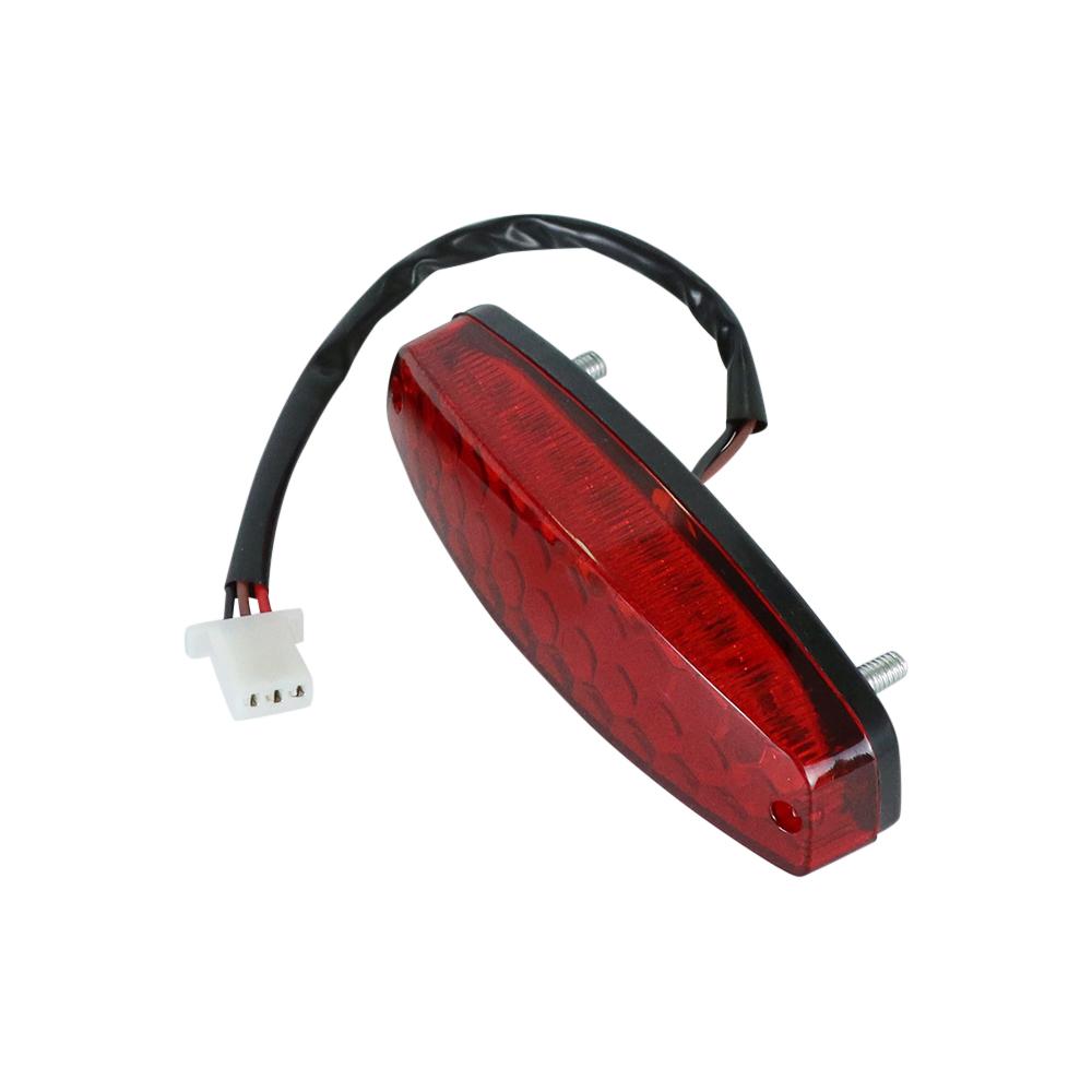LED 3Wire 12V Brake Stop Light License Taillight Red For ATV Off-road Motorcycle Running Tail Light Universal 12V Red B36B