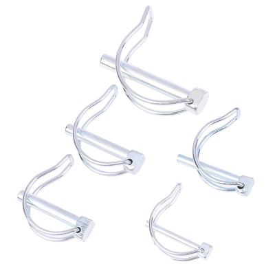 D Pin M4.5 M6 M8 Safety Pin Bicycle Stroller Cargo Boat Hitch Hook Clip Spring Pin Double-Line Lock Pin Ear Pin