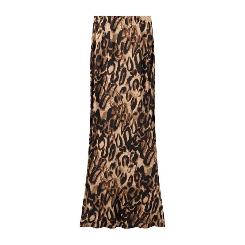 Kaslead New Arrival Women's Fashion Style Fashion Slim Looking Stretch Satin Silm Fishtail Skirt