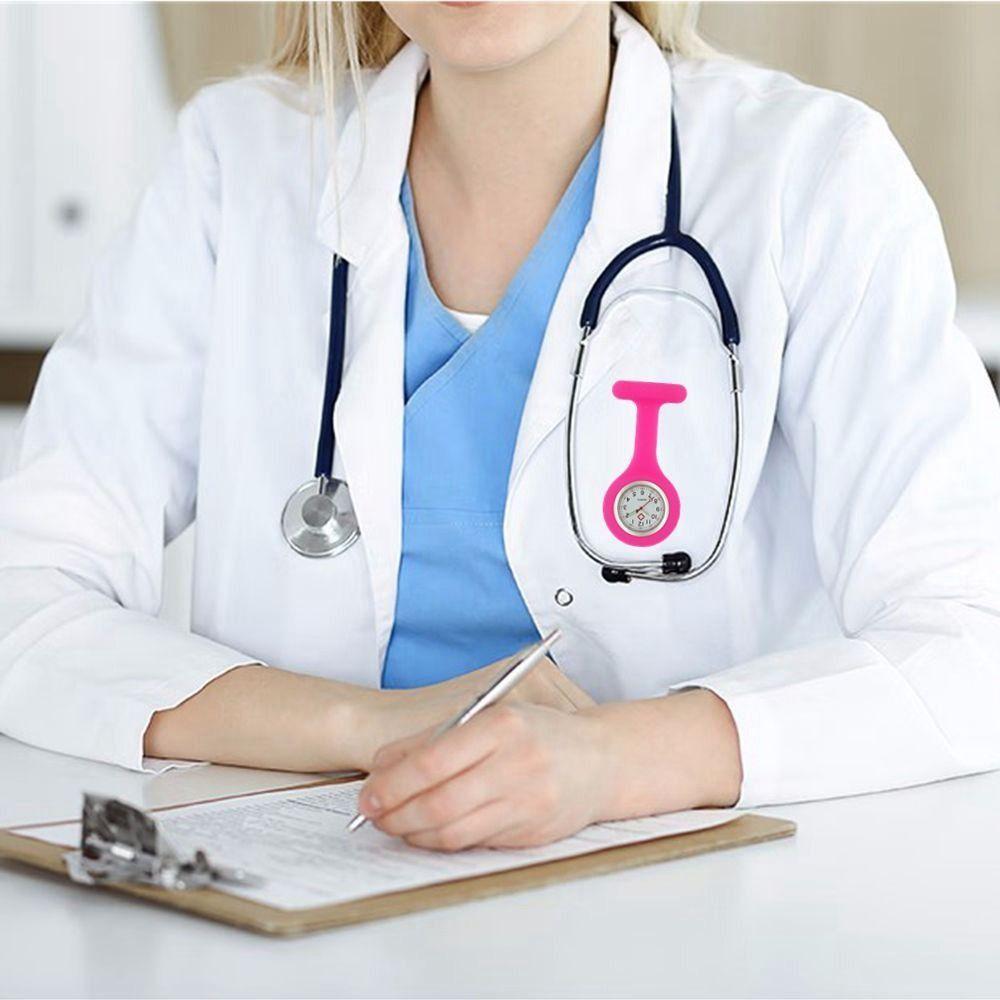 Colorful Health Pocket Watch Silicone Nurse Watches Nurse Silicone FOB Pocket Watches  Doctor