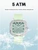 Sanda Colorful Minimalist Student Quartz Watch with 3D Scale and Waterproof Design