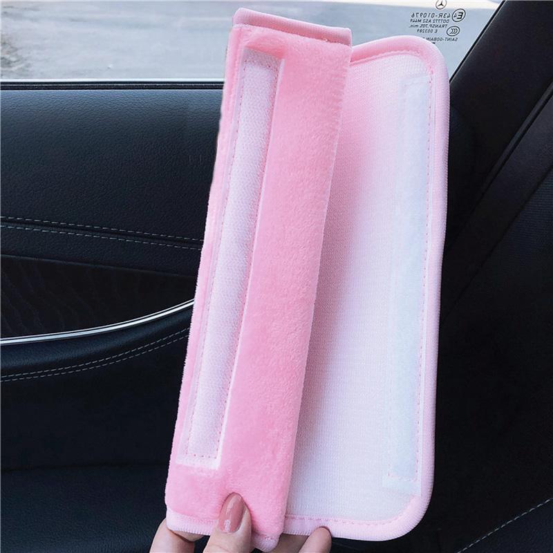 High Quality Pink Bowknot Universal Car Neck Pillow Auto Seat Headrest Supplies Seatbelt Car Accessories Interior for Women