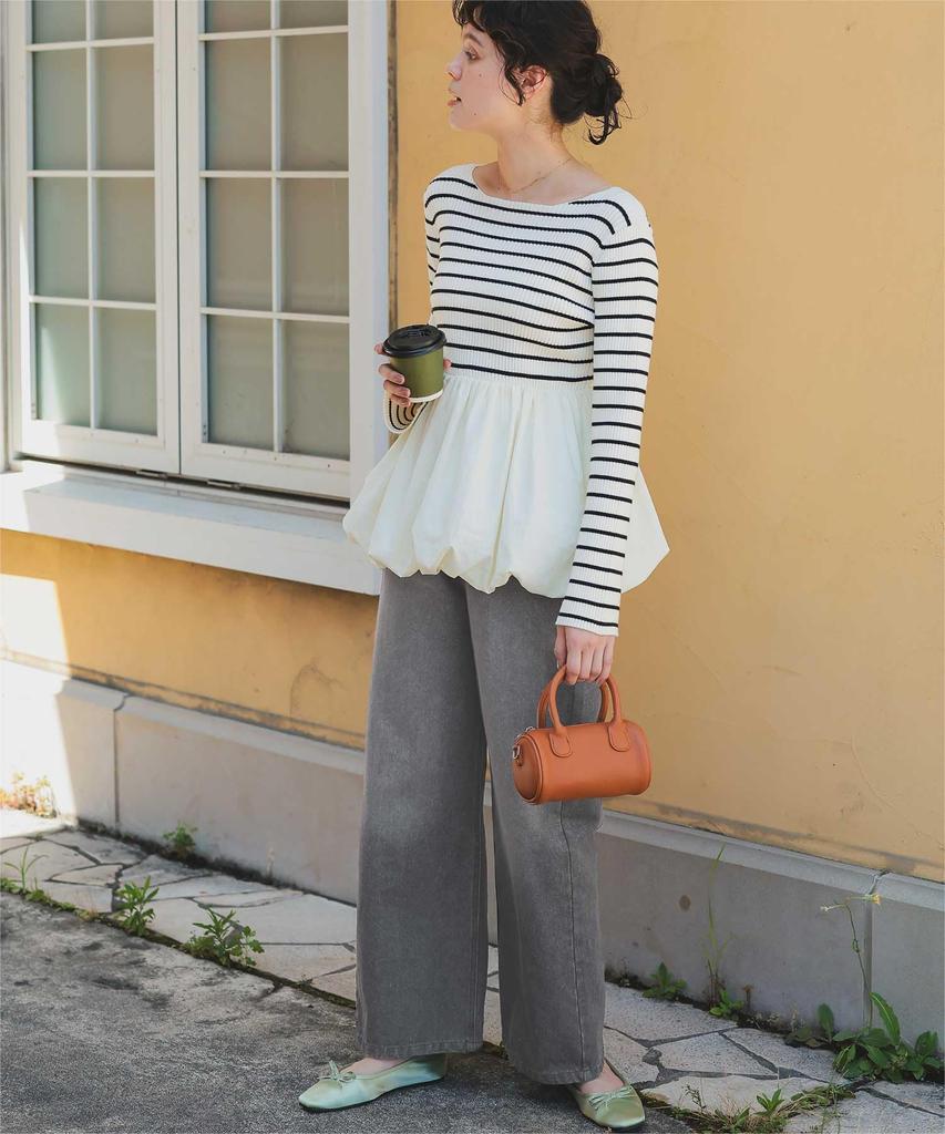 Titibait Weite Jeanshose AFXT0277 Mittel Hellgrau Damen