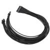 Black Flat 10Pin + 18Pin To 24Pin Modular Power Cable 18AWG for Computer Power Supply 60cm Length