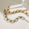 Youthway Unisex Stainless Steel Chain Bracelet Waterproof Jewelry Accessories Gold&Silver Color Minimalist Wide Chain Bracelet