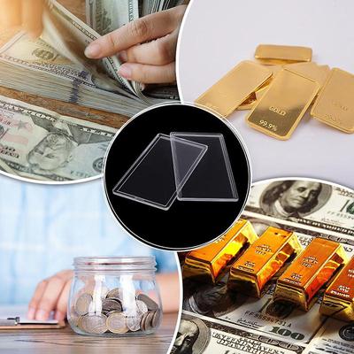 Transparent Commemorative Banknote Case - 1PC Hard Money Collection Organizer Protective Display