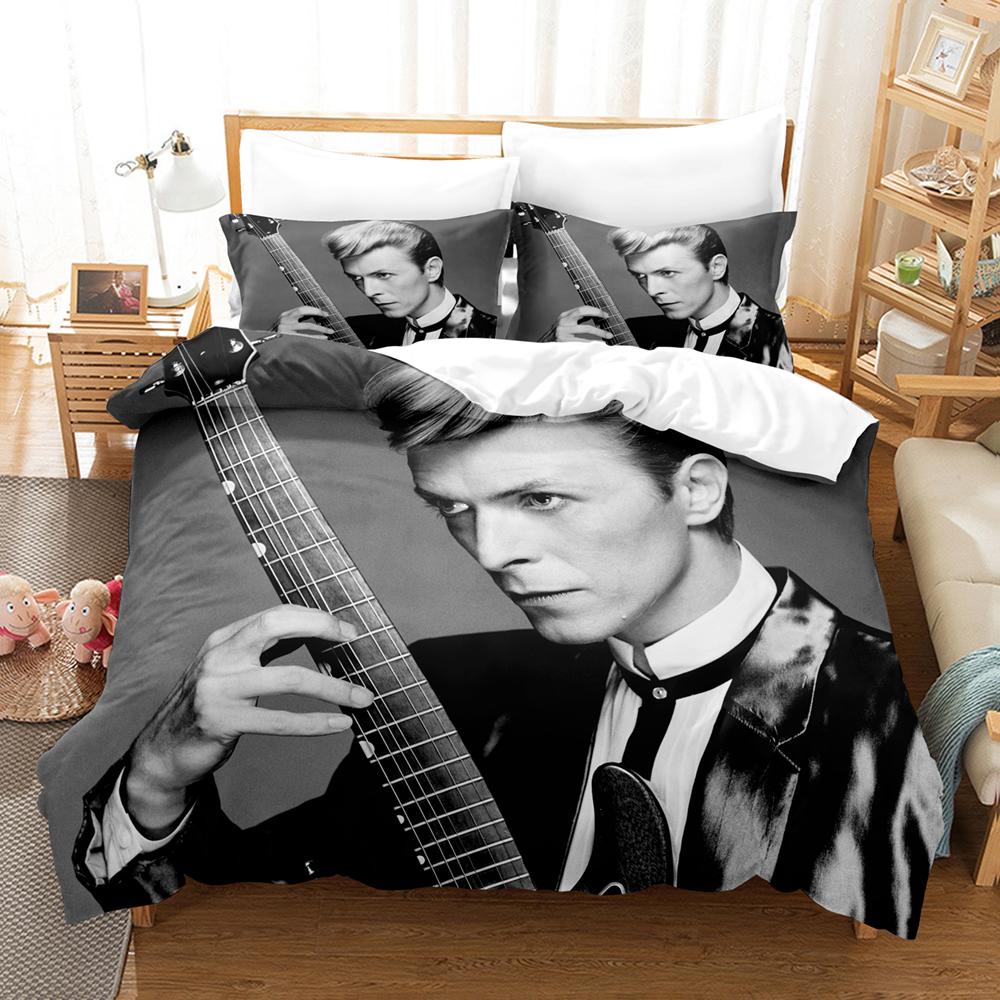 3D David Bovie Bedding Sets Duvet Cover Set With Pillowcase Twin Full Queen King Bedclothes Bed Linen