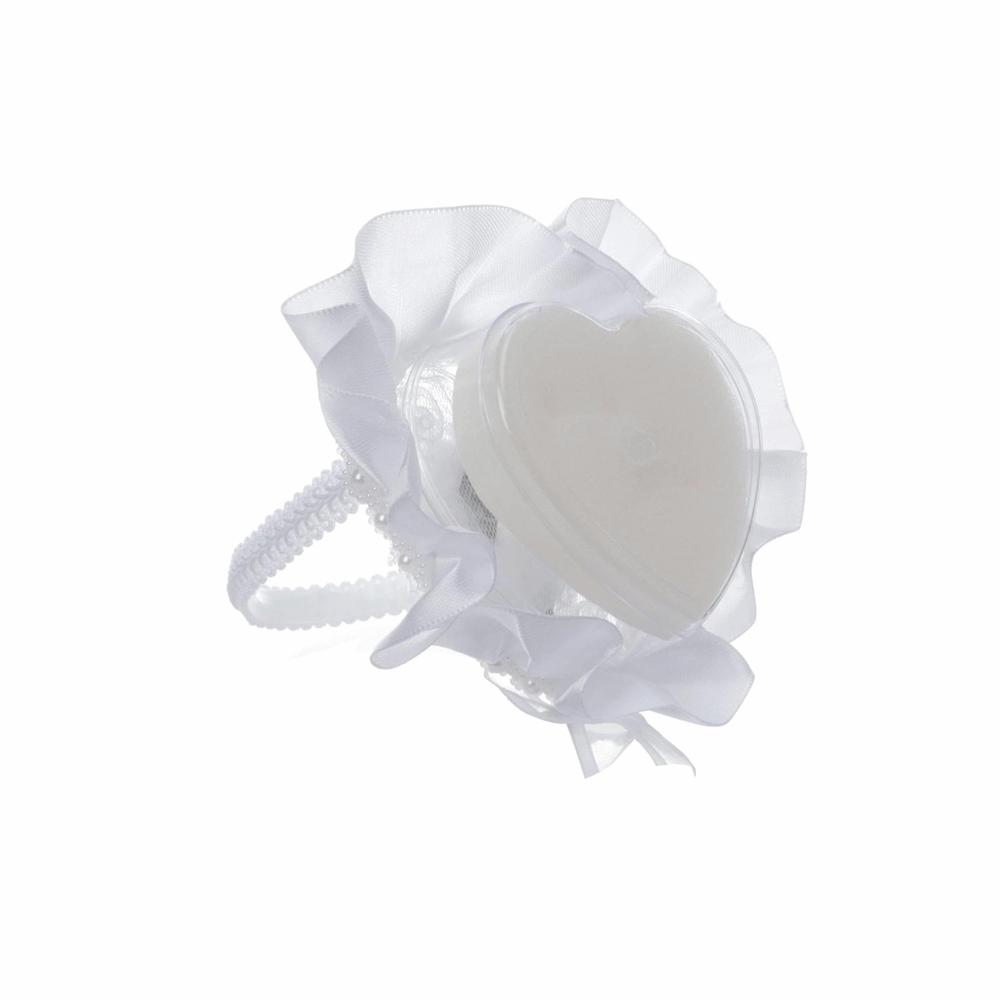 4.33x3.94in. Ring Pillow Heart Shape Flower Basket Romantic Wedding Ring Pillow Wedding Ceremony