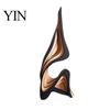 Scultura Artistica Astratta in Legno Regalo Decorativo di Lusso, Statuetta Solida Moderna Minimalista per Soggiorno Decorazione in Legno Artigianale Decorazione Tavolo Stanza,