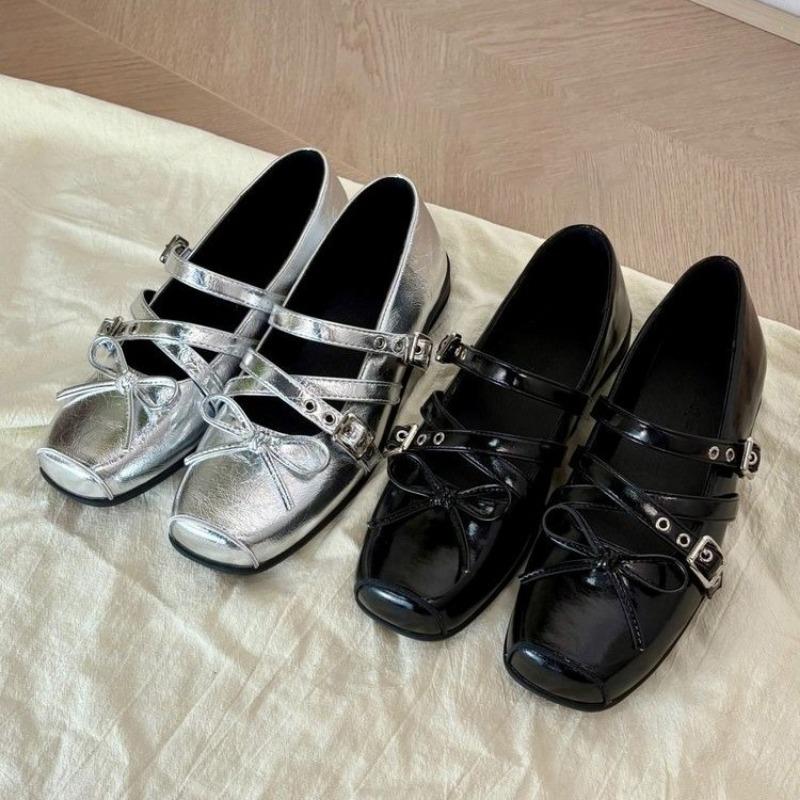 New Flat Ballet Shoes for Women's Retro Single-shoe Style