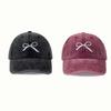 Embroidery Embroidery Bow Baseball Cap Cotton Sun Hat Bowknot Baseball Hat  Sports