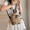 Schoolbag simple and versatile small backpack female niche design ins style schoolbag Korean version single shoulder crossbody student multi-purpose 