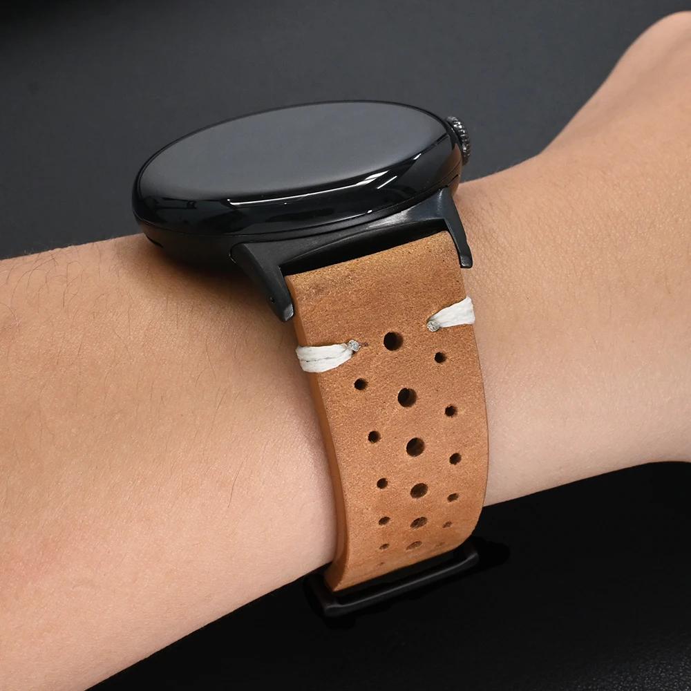 

Кожаный ремешок для Google Pixel Watch 3 45 мм Мужской браслет Замененные аксессуары Ремешок для Google Pixel Watch 3 2 1 41 мм Браслет Pixel watch 3 45mm