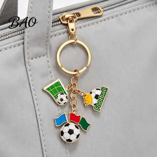 Long-lasting Keychain Football Peripheral Keychain, Jersey with Metal Sports Enamel Color, Lightweight Portable Fan Accessory Trophy