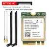 Wi-Fi 6E Dual-Band Bluetooth 5.3 Wireless Network Card (Models: MT7922, MT7921K, MT7902)