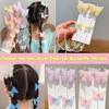2 Stück Neue Süße Dreidimensionale Schmetterling Quaste Kinder Haarspange Auftritt Party Lockiges Haar Geflochtene Exquisite Kopfbedeckung