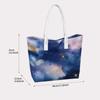 Watercolor Starry Sky Women Tote Bag Casual Large Capacity Daily Shoulder Bag 