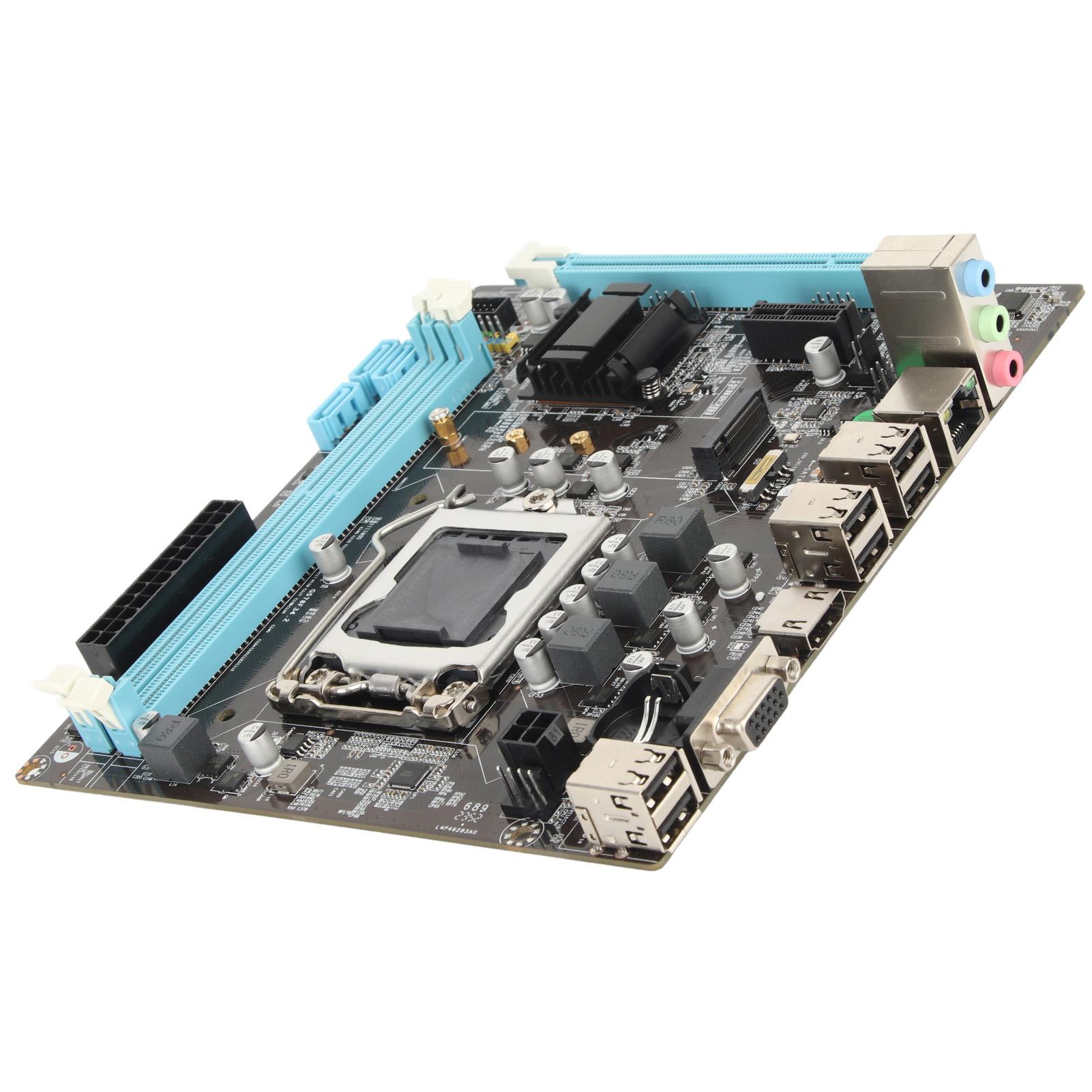 

H61 Mining Mainboard LGA 1155 Support NVME M.2 WiFi VGA HD Multimedia Interface 6 USB2.0 3 SATA2.0