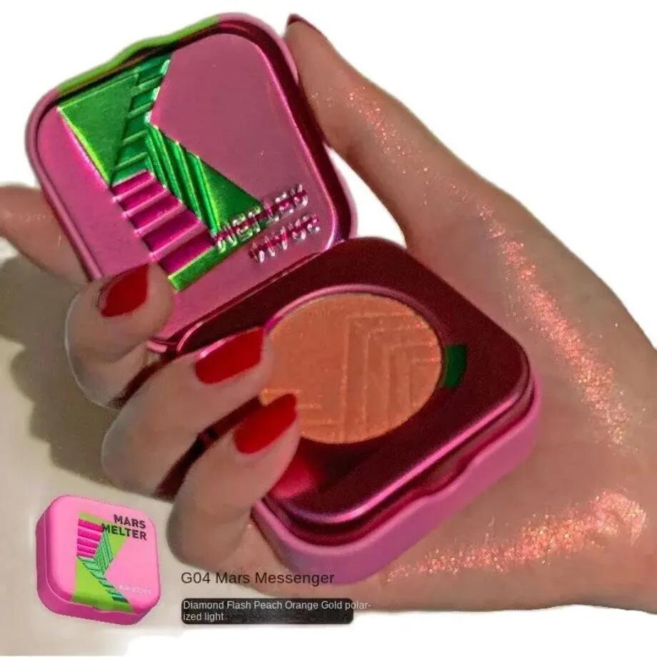 Kaleidos Highlighting Chameleon Diamond Face Highlighter & Glitter Highlight Chrome Chameleon Metallic Makeup