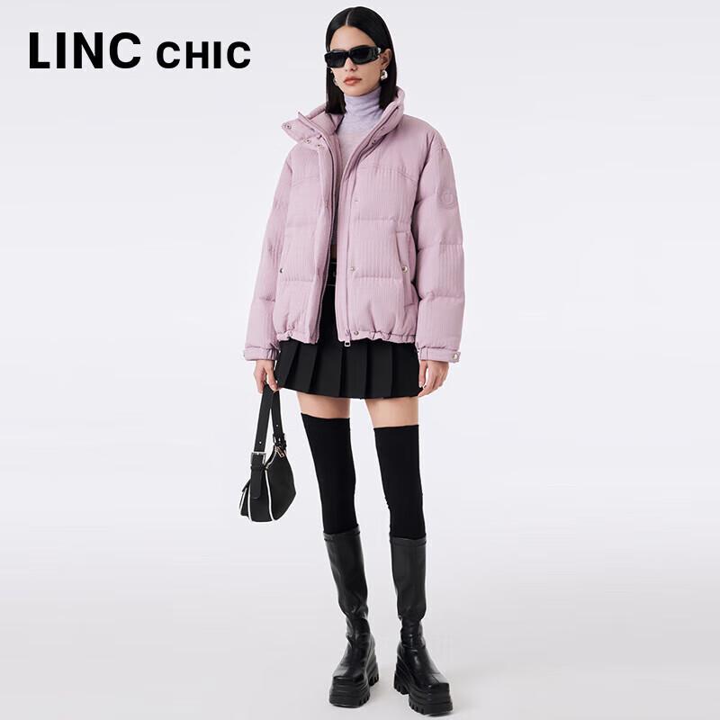 Jinyujie Women's Y23801323 Short Printed 90% Duck Down Puffer Jacket