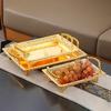 Metal Golden Fruit Tray Organizer Serving Dishes Snack Dessert Candy Storage Plate Cupcake Display for Buffet Parties Decor