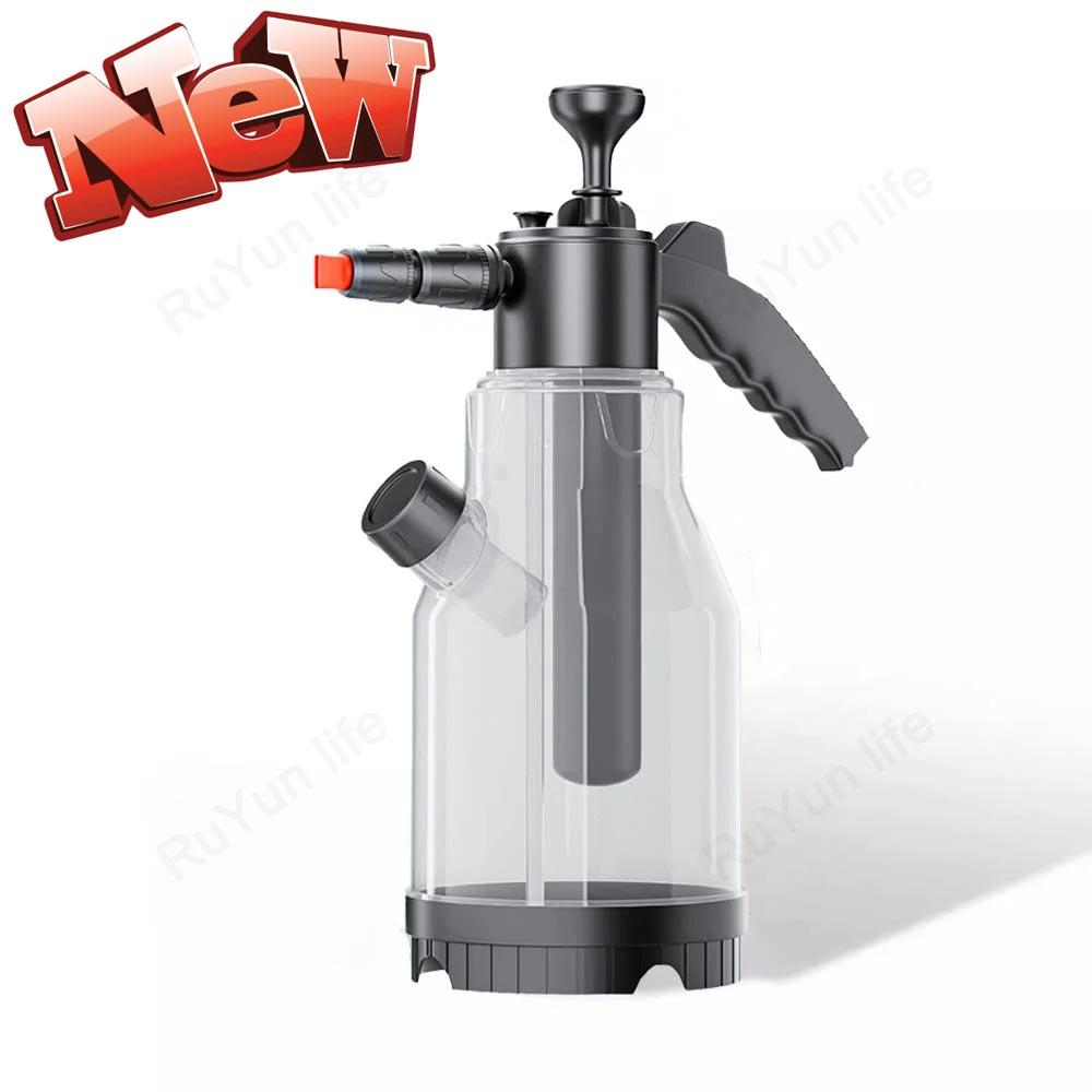 

CAER 2L Hand Pump Foam Sprayer Snow Foam Gun Nozzle with Pressure Relief Valve Car Wash Spray Bottle Window Cleaning Tools