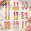 Fun Back to School Jewelry 1 Pair Teacher Earrings for Women Cute 2D Acrylic Crayon Pencil Backpack Appreciation Day Number Alphabet Earrings First