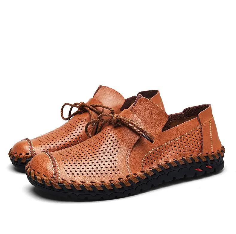 

Модные мужские дышащие сетчатые мужские повседневные кожаные модные мужские мягкие удобные Sapatos Para Hombre Zapatillas De Deporte Traf 6 темно-коричневого