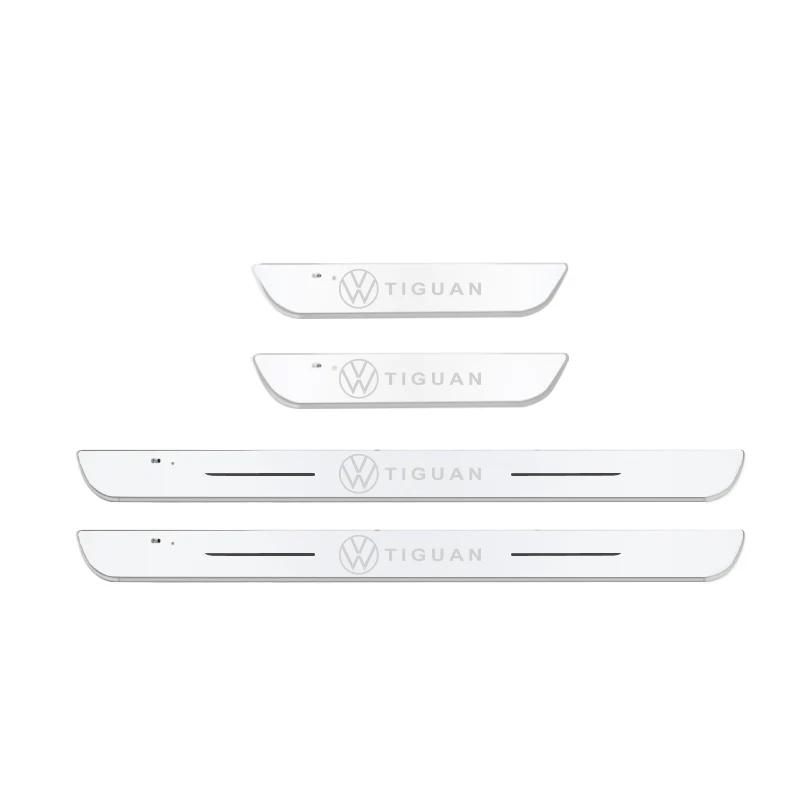 VW GTI GOLF 2026 Hot For VW VOLKSWAGEN Car Scuff Plate LED Welcome Pedal Door Sill Light for VW Volkswagen Passat Tiguan Golf Bo
