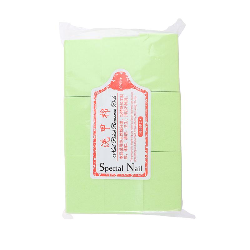 

630 шт. Акриловые УФ-гель типсы Хлопок Средство для снятия лака Очищающие салфетки Безворсовые зелёный