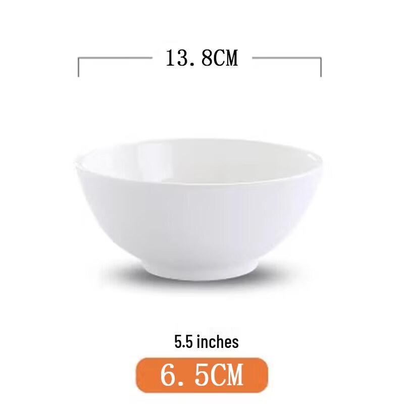 Pure White Ceramic Soup Bowl