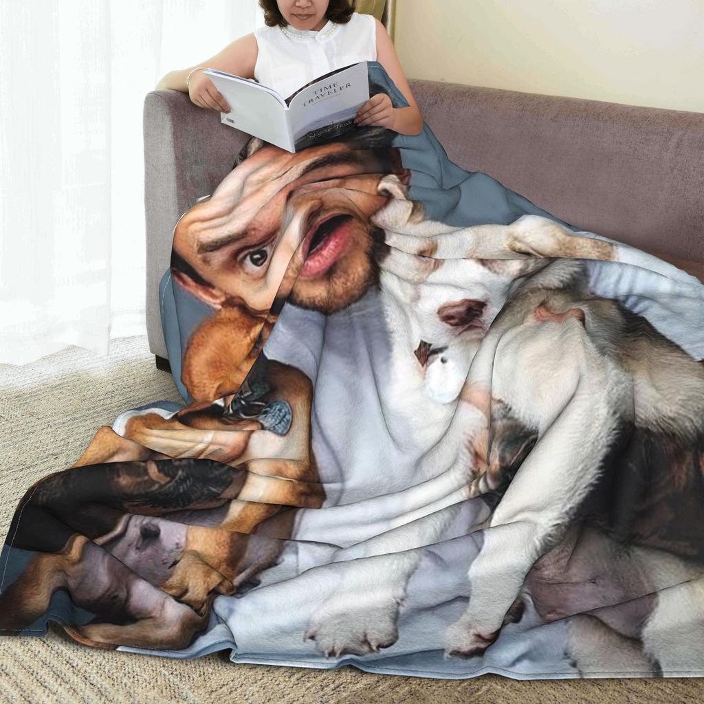 Flanell-Kuscheldecke Liam Payne Koralle Warme Plüschdecken Weiche Tagesdecke für Bett Wohnzimmer Zuhause Reise Sofa