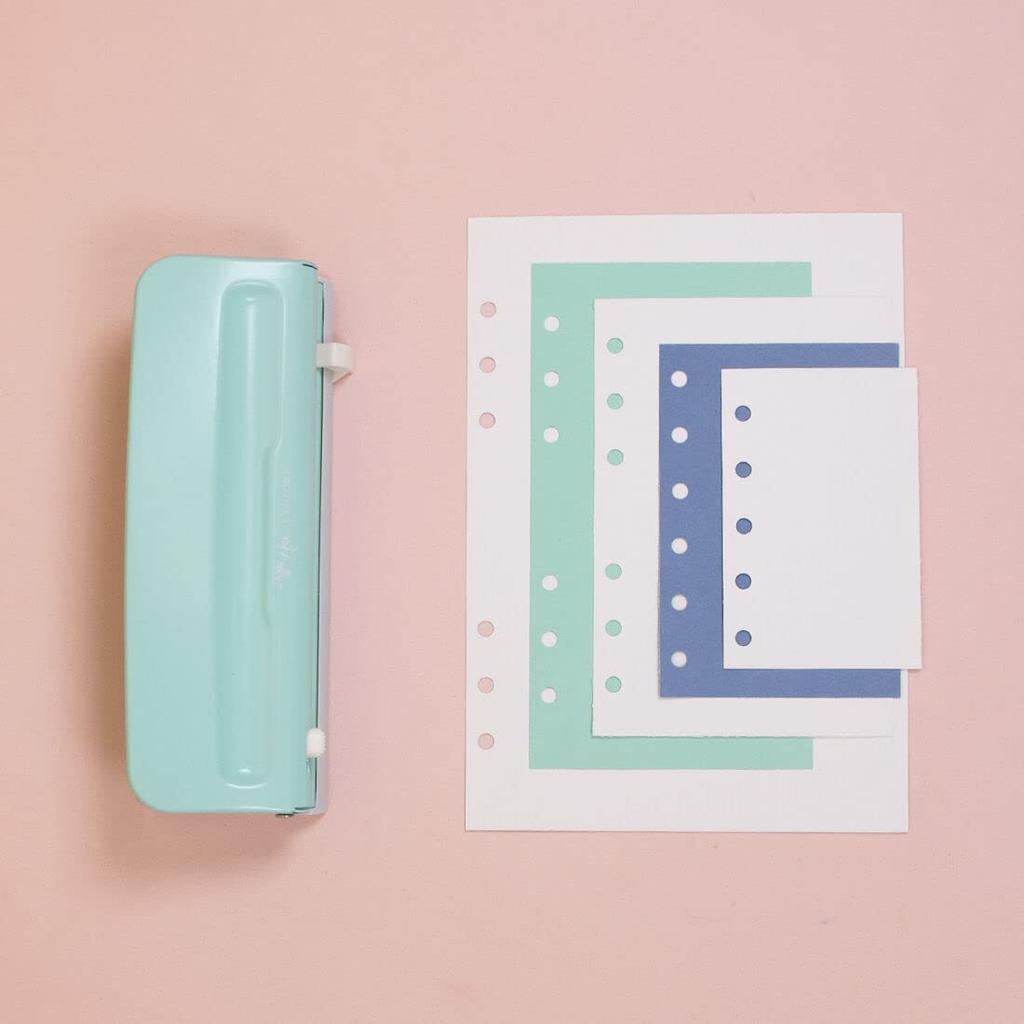 Craftelier - 6 Hole Punch | Adjustable Hole Puncher for Mini, Pocket, A6, A5, Personal and Deskfax | Journaling Supplies | Punching Capacity for 8 x