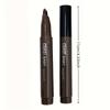 Dual-Tip Eyebrow Pencil with Multi-Bristle Brush Tips  Waterproof & Smudge-Proof Formula,  Instant Volume Defined Brows & Hairline Filling
