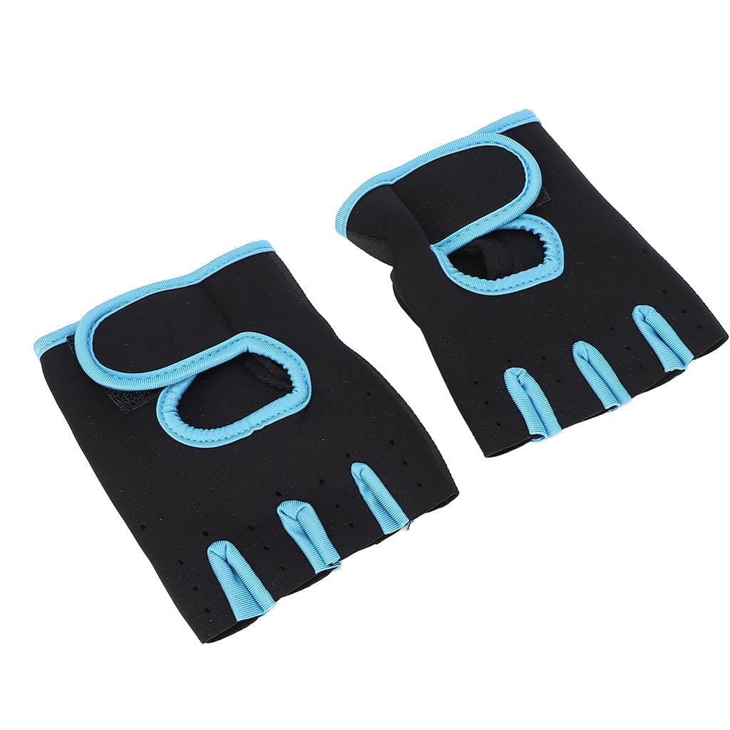 Fitness Gloves Breathable Elastic Adjustable Exercise Sport Gloves for Gym Weightlifting Dark BlueM