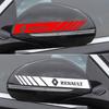 2PCS Car Rearview Mirror Decoration Sticker Emblems Styling For Renault Dacia Megane 2 3 Duster Koleos Logan Clio Laguna Sandero